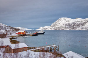 Ferry in Norwegian Fjord