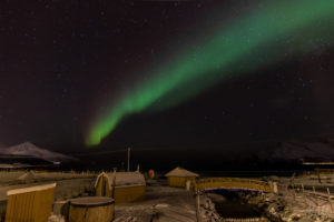 Polar Light above leisure place