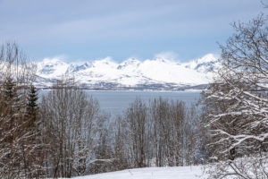 snowdrift on mountain tops