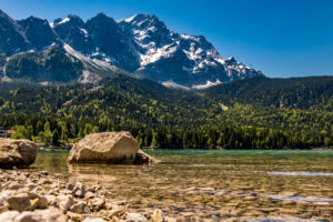 Eibsee and Zugspitze