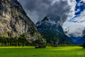 Mountain in the clouds