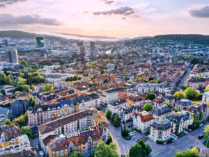 Drone Zurich from above 2