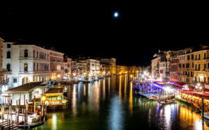 Venice at night